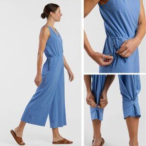 Title Nine Blue Round Trip Sleeveless Jumpsuit Size Small 23638